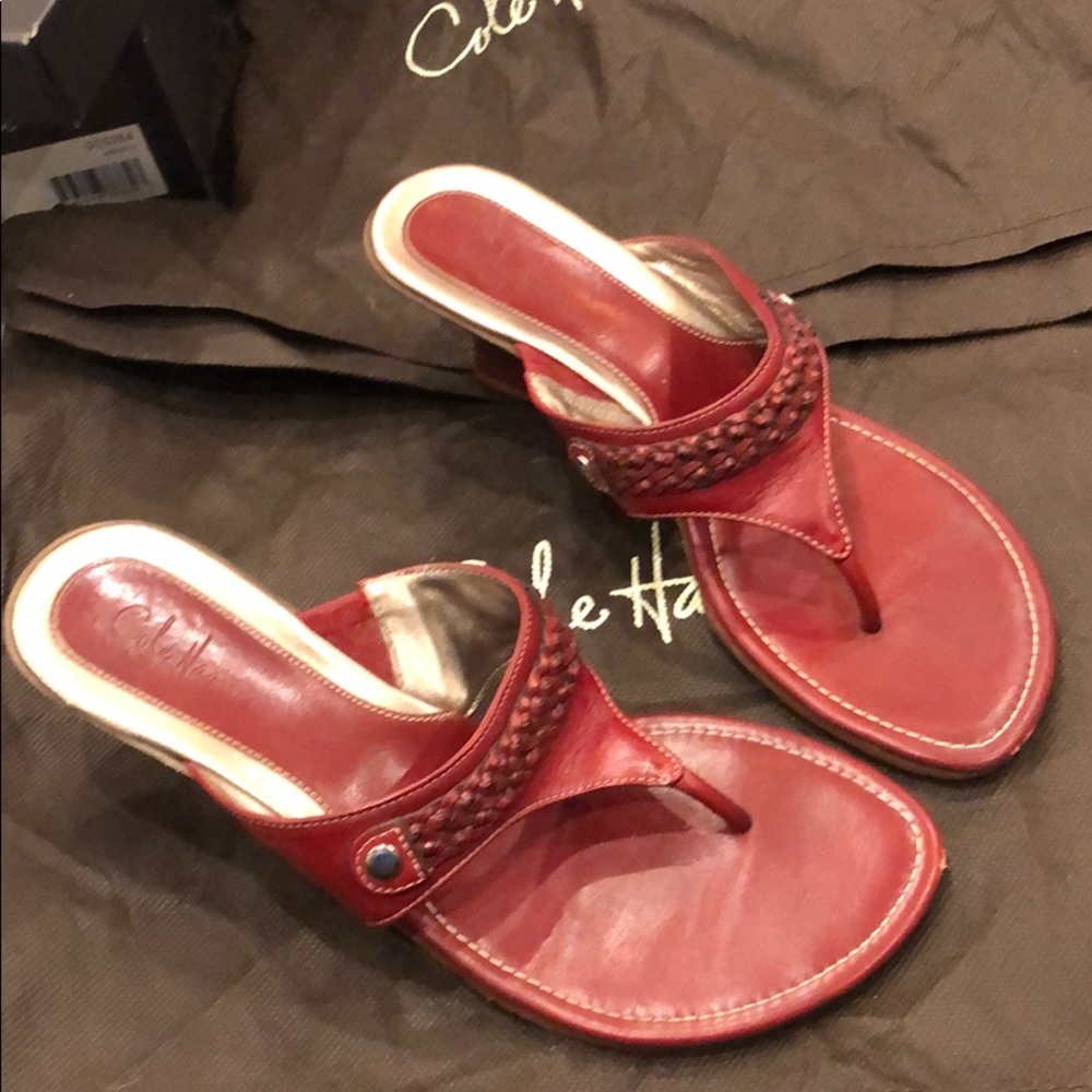 Cole Haan Cybil Thong II Lacquer Red